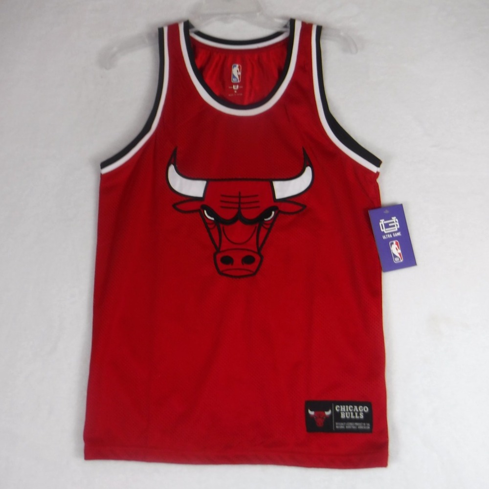 NBA Chicago Bulls‎ Jersey Mens Medium Red Basketball Tank Top Active Sports Fan